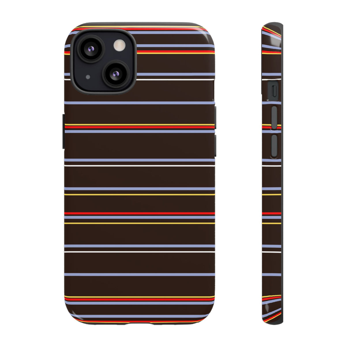 Chocolate Citylines Striped Phone Case