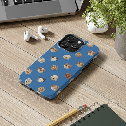 Cute Dog Faces Tough Phone Case - Durable Pet Lover Accessory