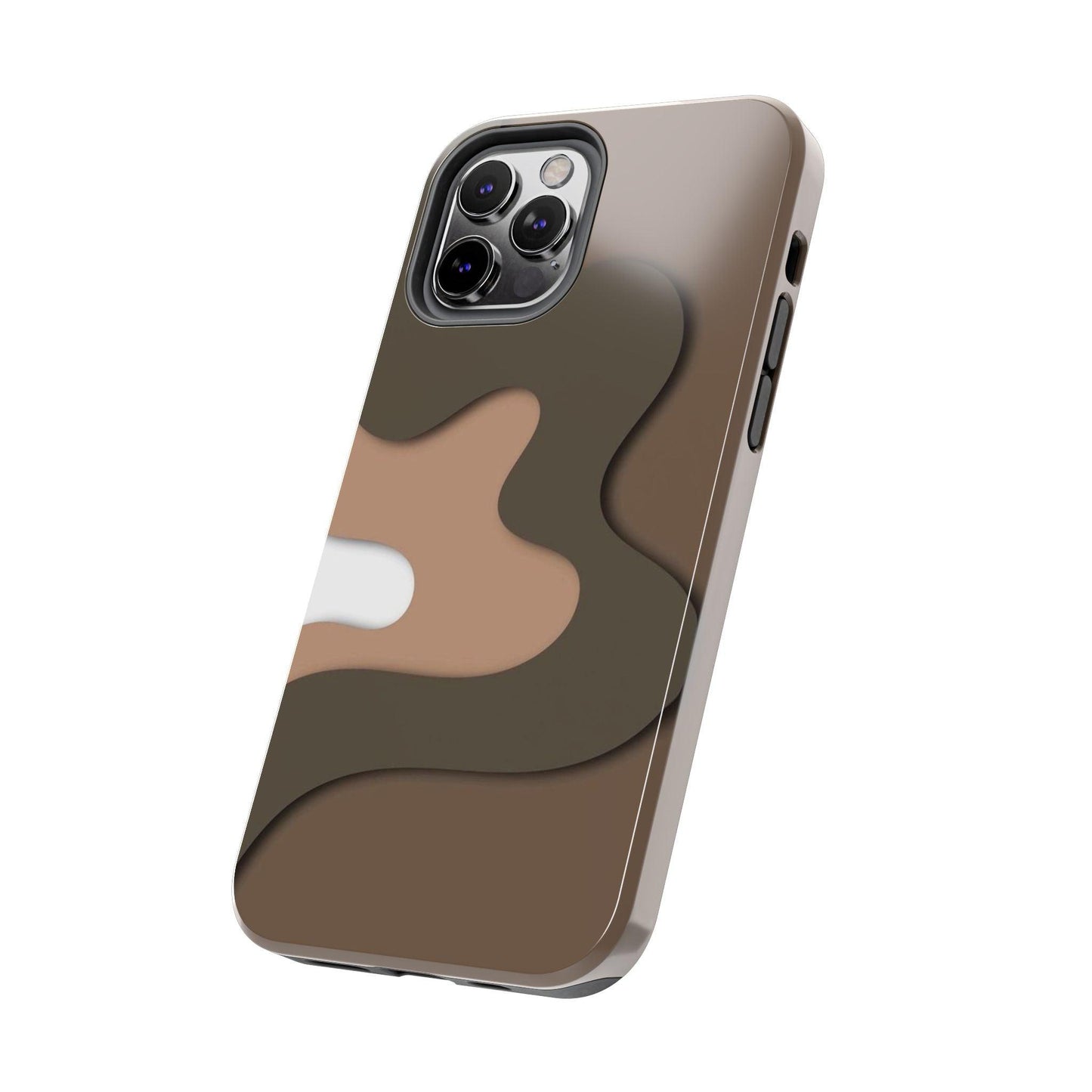 Brown Town Flows Tough iPhone Cases