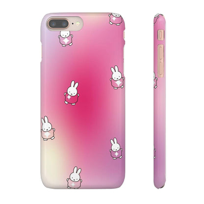 The Bunny Aura Pink Snap Cases