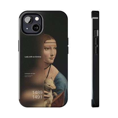 Da Vinci's Ermine Elegance Tough iPhone Cases