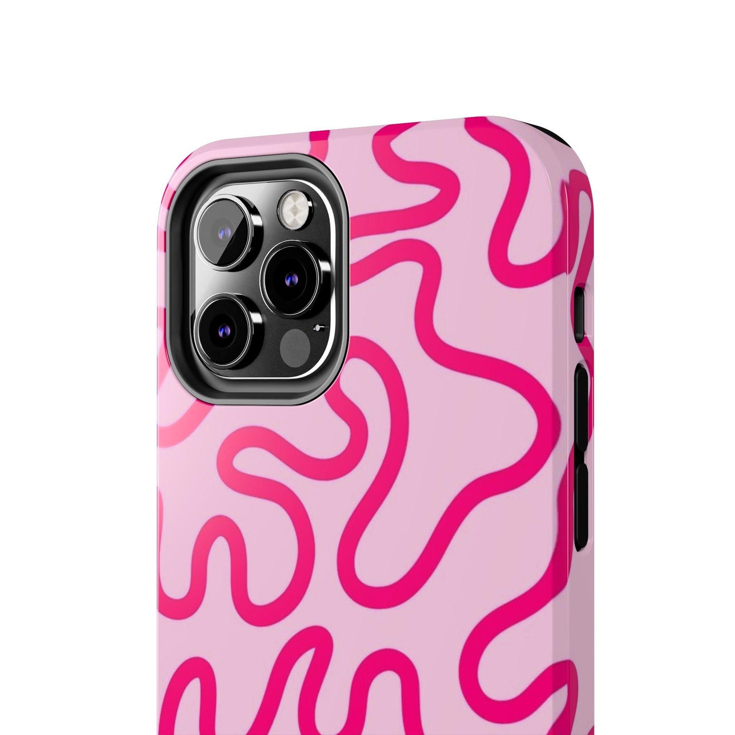 Pink Paradise Swirls Tough iPhone Cases