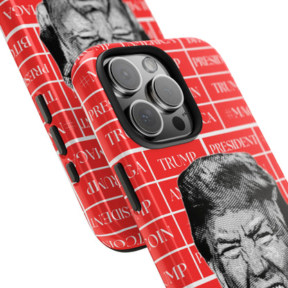 Bold Donald Trump Tough Phone Case - #MAGA & Bitcoin Design