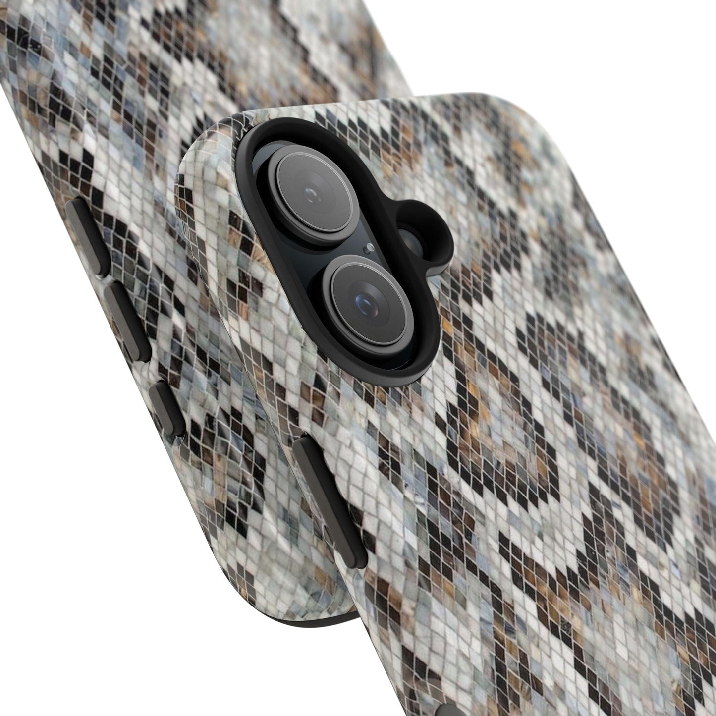 Crawler in Grey Mosaic Tough iPhone Cases