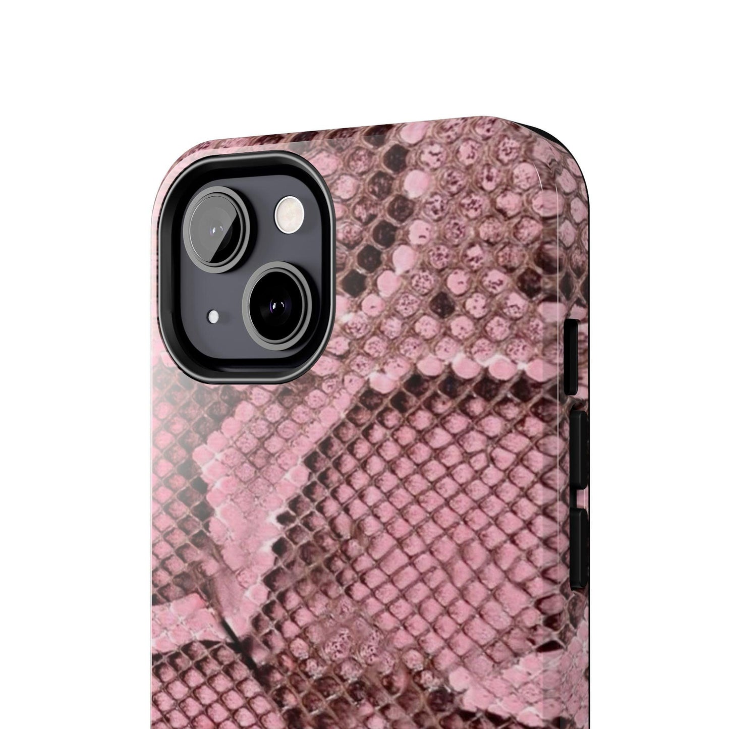 Pink Python Scales Tough iPhone Cases