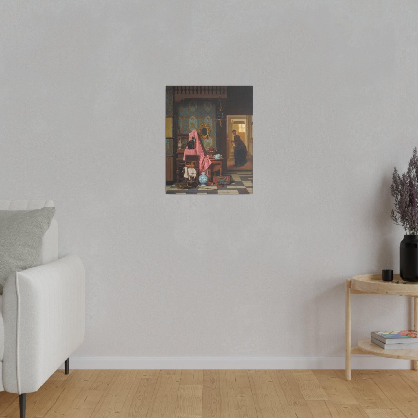 Opportunity Makes a Thief by Charles Joseph Grips on a Matte Canvas Stretched 0.75