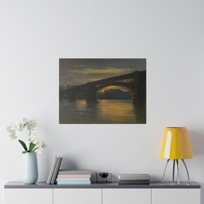 The Bridge by Frederick Oakes Sylvester - Matte Canvas, Stretched, 0.75"