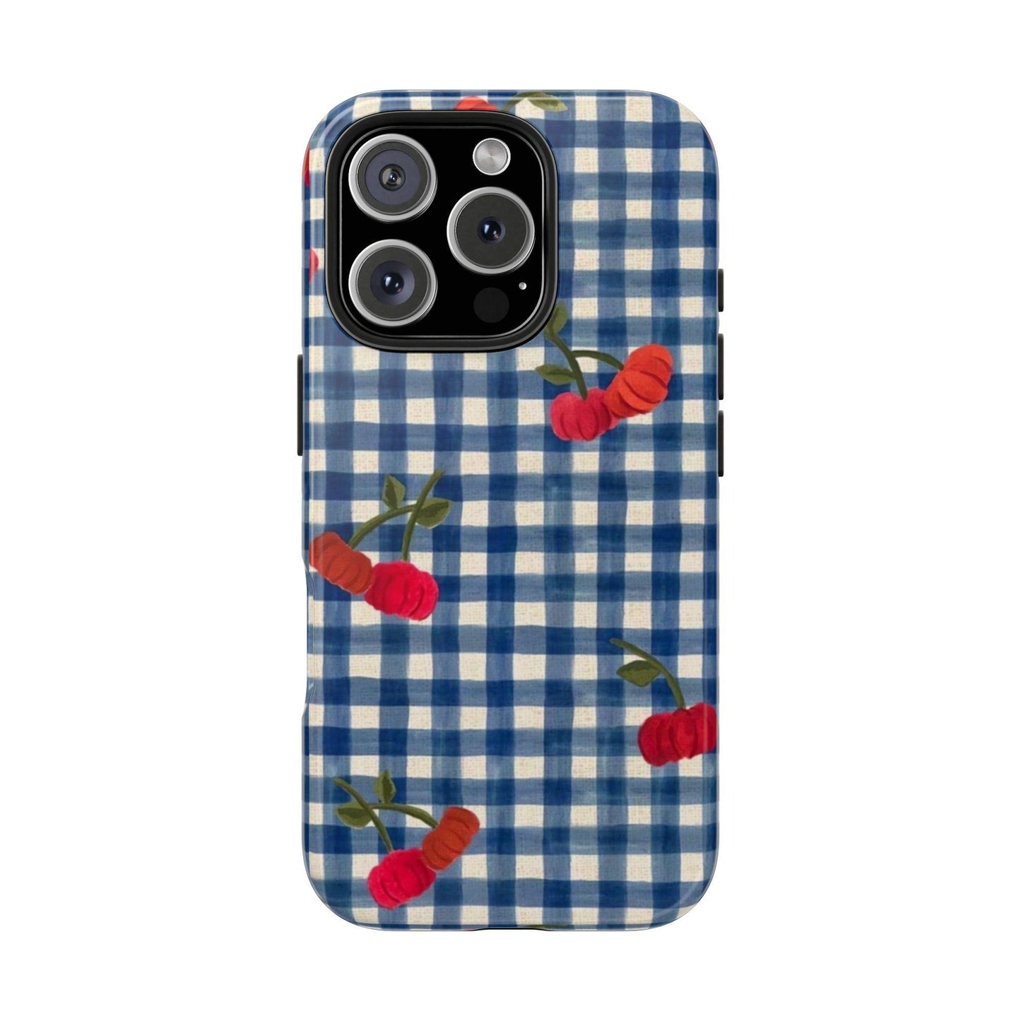 Charming Gingham Tough iPhone Cases