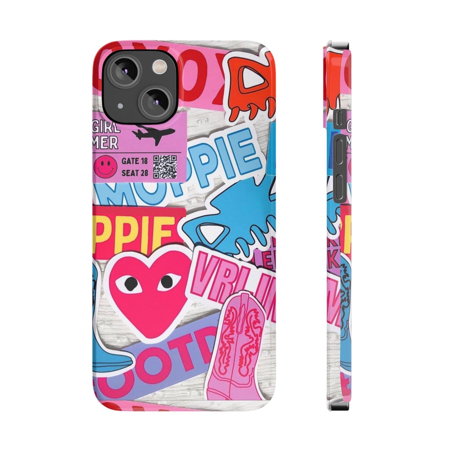 Sticker Frenzy Pop iPhone Cases