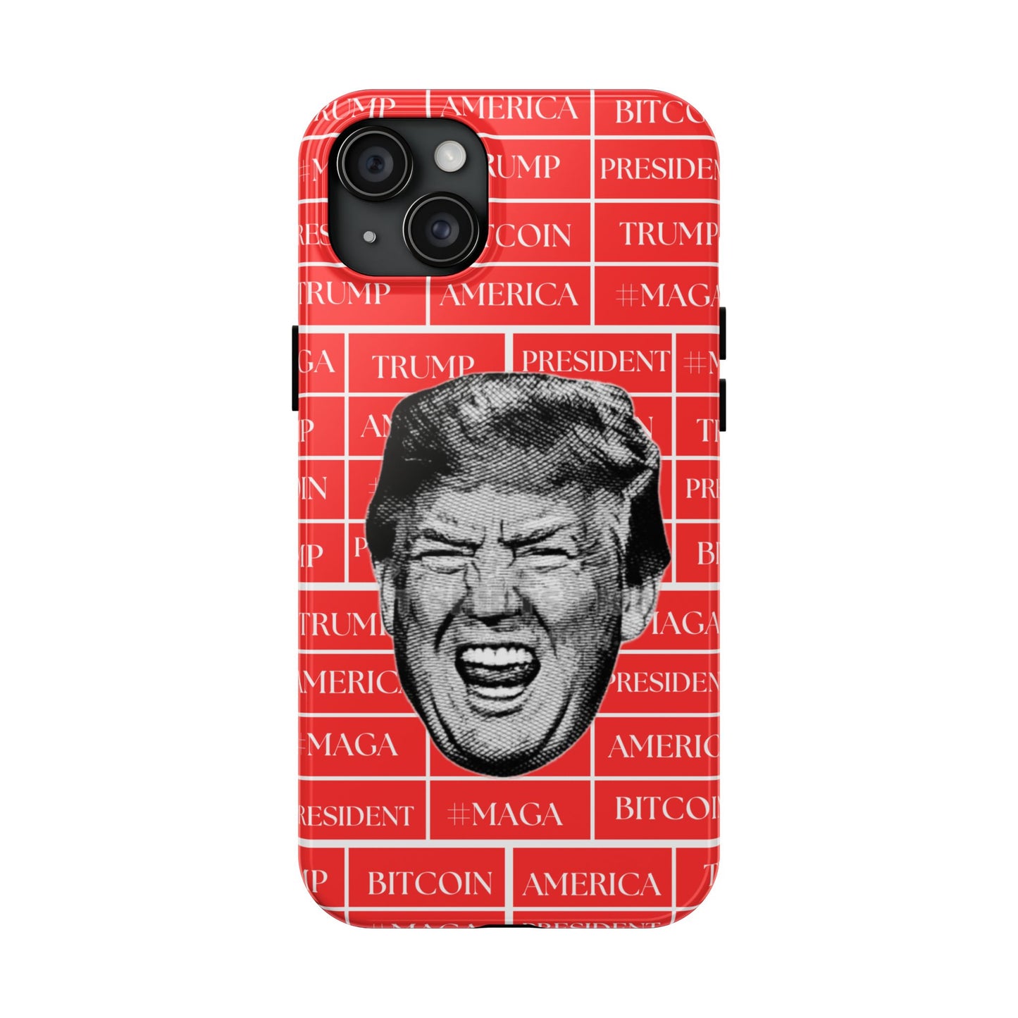 Bold Donald Trump Tough Phone Case - #MAGA & Bitcoin Design