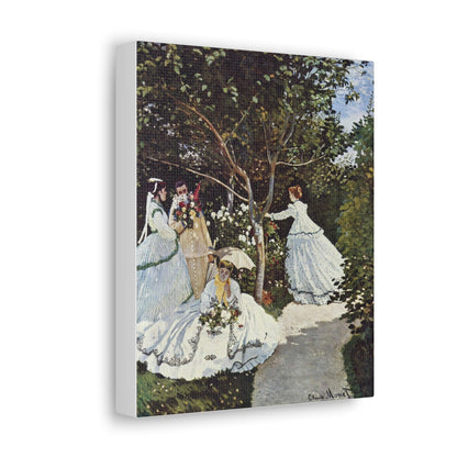 Claude Monet's Women in the Garden (1866) - Canvas Gallery Wraps