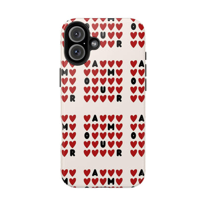 AMOUR Valentines iPhone Cases