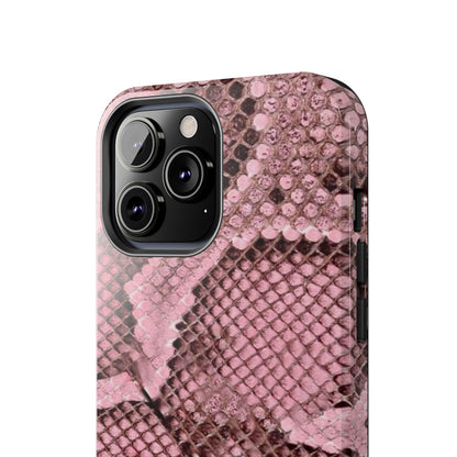 Pink Python Scales Tough iPhone Cases