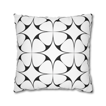 Opulent Symmetry Monochrome Pillowcase – Elevate Your Decor with Luxurious Black & White Style