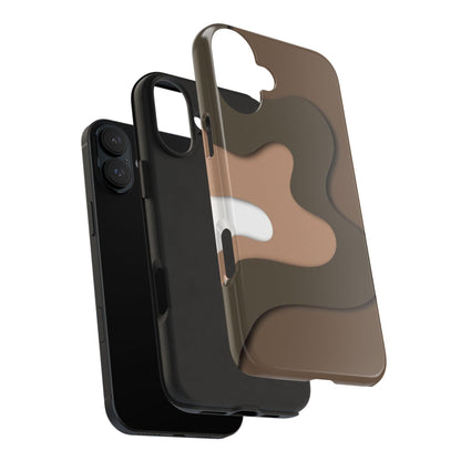 Brown Town Flows Tough iPhone Cases