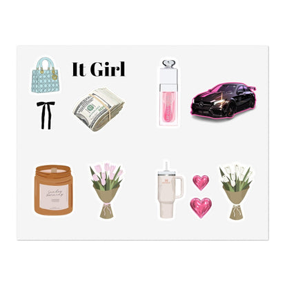 It Girl Sticker Sheets for Phone case/ Laptop/iPad and Scrapbooks/Notebooks