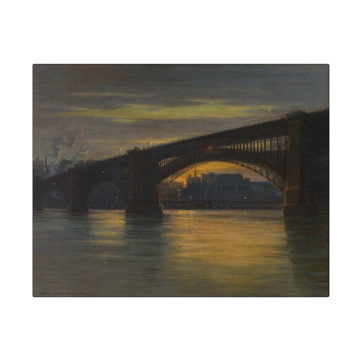 The Bridge by Frederick Oakes Sylvester - Matte Canvas, Stretched, 0.75"