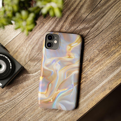 Iridescent Silk Flow Slim iPhone Cases