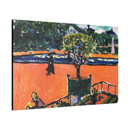 In the Luxembourg Gardens 1910 painting in high resolution by Henry Lyman Sayen on a Matte Canvas Stretched 0.75