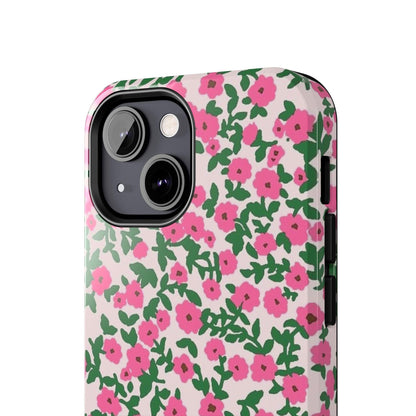 Spring Edition Pink Floral Tough iPhone Cases