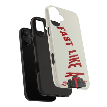 Fast Like a Race Car Tough iPhone Cases