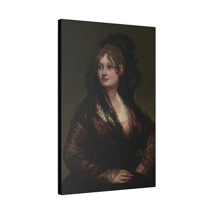 Portrait of Doña Isabel de Porcel by Francisco Goya - Matte Canvas, Stretched, 0.75"