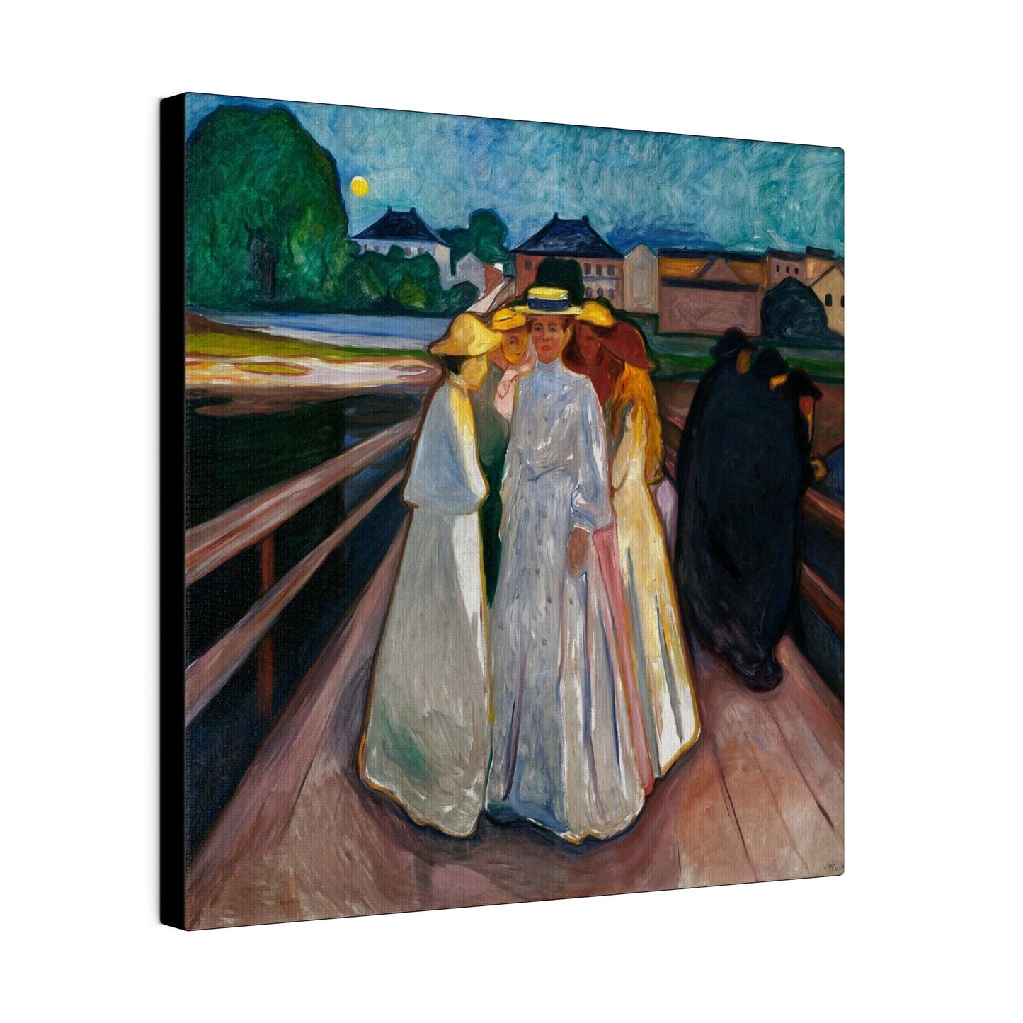 Edvard Munch's On the Bridge (1903) - Matte Canvas, Stretched, 0.75"