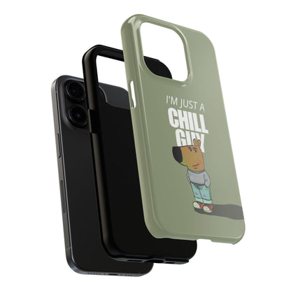 Chill Guy Meme Tough iPhone Cases