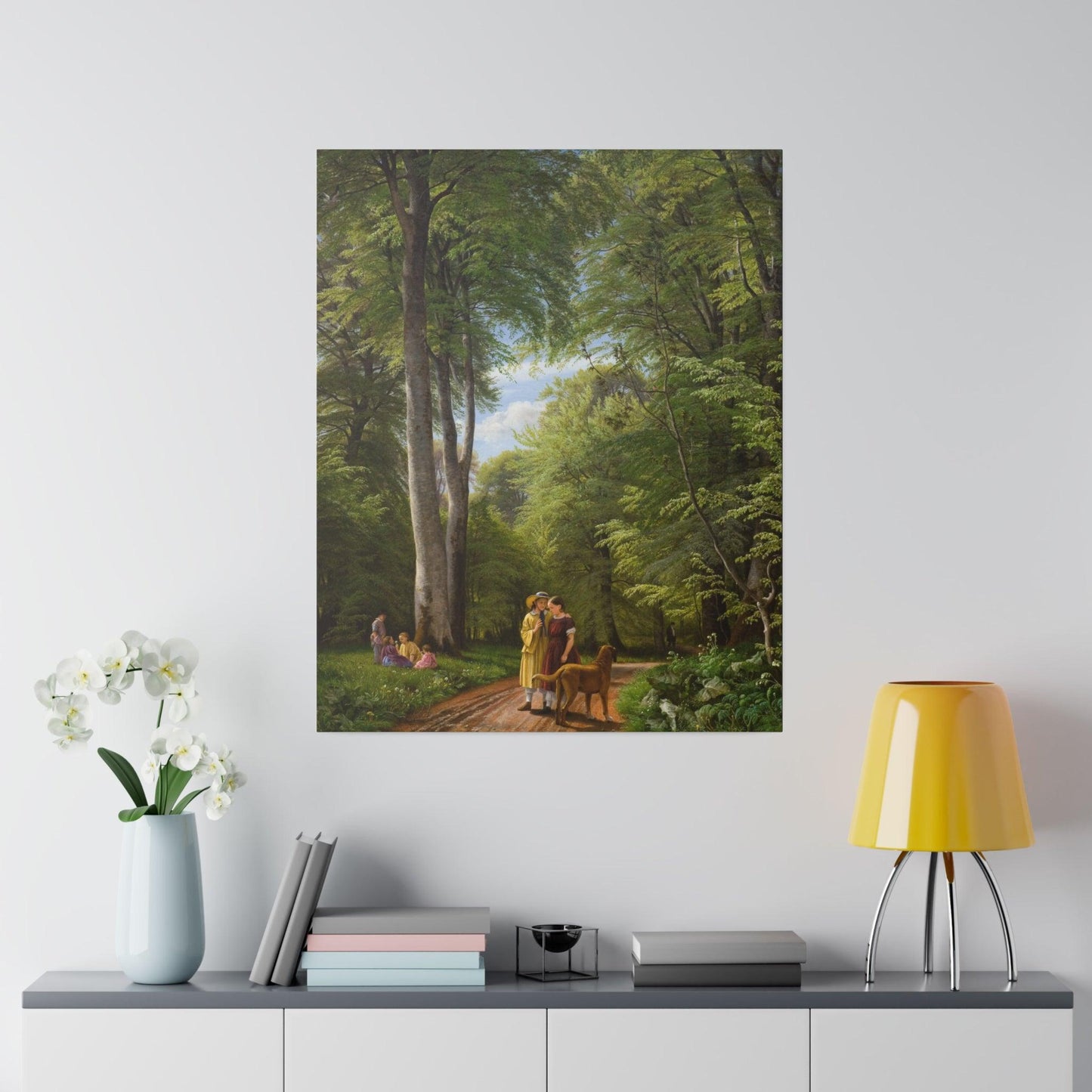 A Beech Wood in May near Iselingen Manor, Zealand by P. C. Skovgaard - Matte Canvas, Stretched, 0.75"