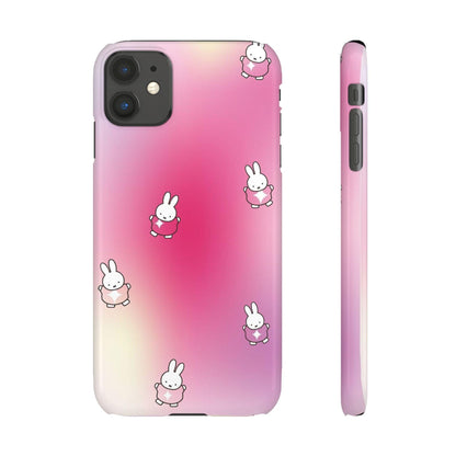 The Bunny Aura Pink Snap Cases