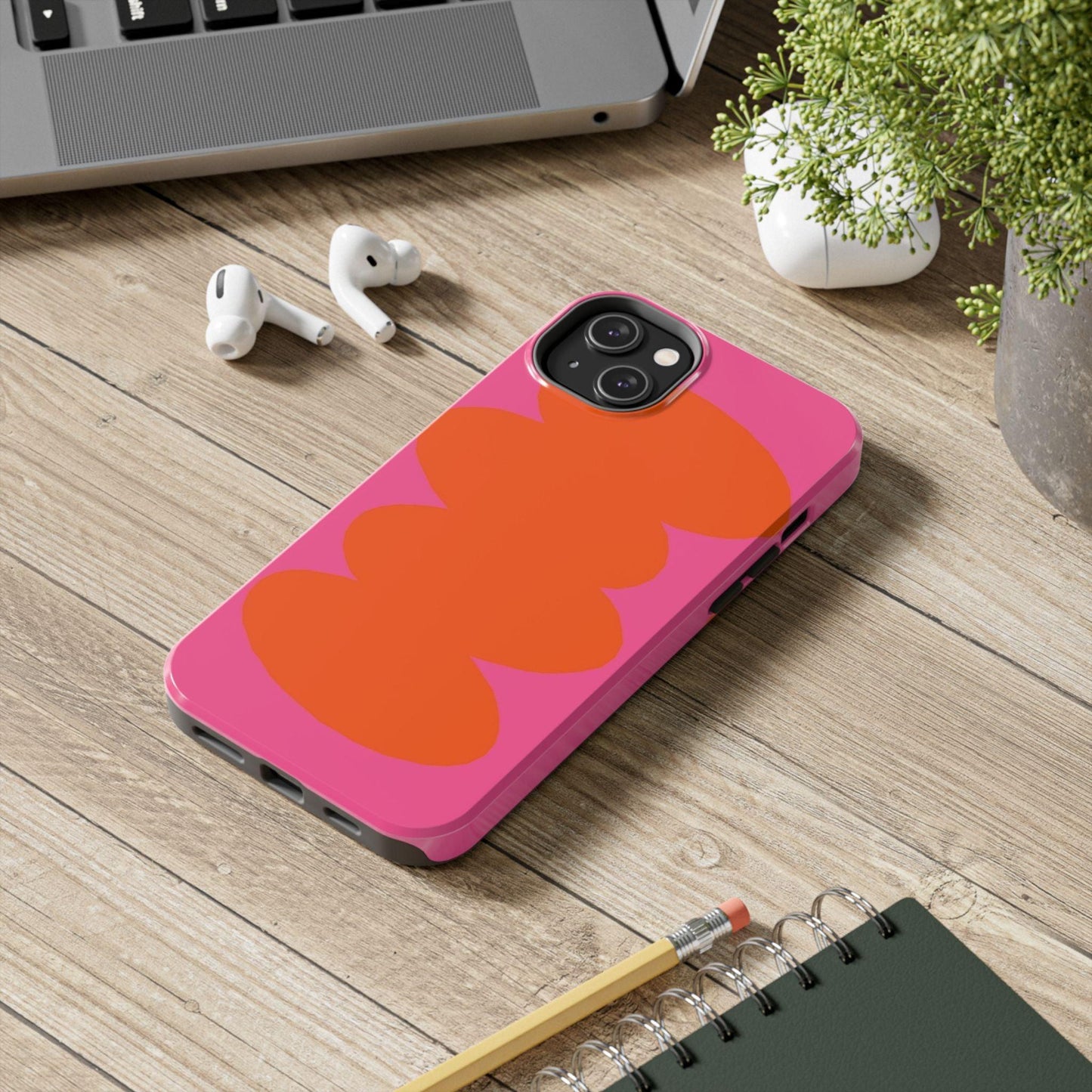 Pink Tangerine Blush Tough iPhone Cases