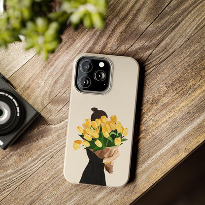 Golden Blooms: Femme Elegance Edition Tough Phone Cases