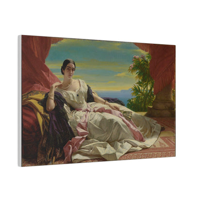 Portrait of Leonilla, Princess of Sayn-Wittgenstein-Sayn by Franz Xaver Winterhalter - Matte Canvas, Stretched, 0.75"