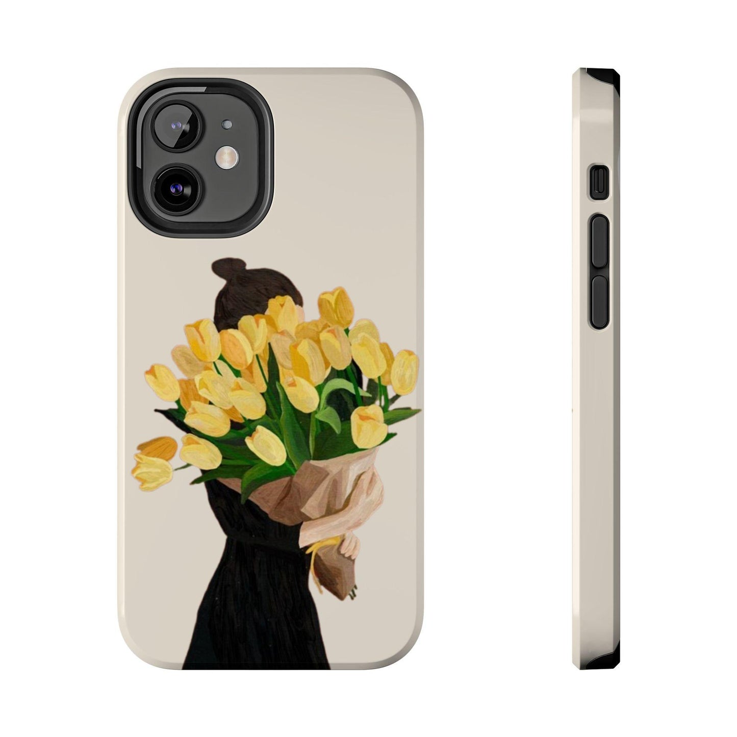 Golden Blooms: Femme Elegance Edition Tough Phone Cases