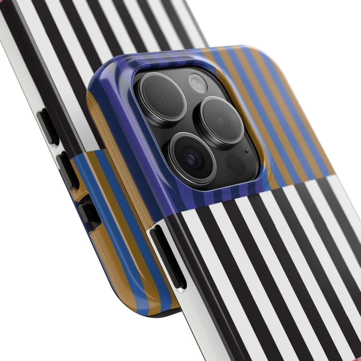 Striped Colorblock Symphony Tough iPhone Cases