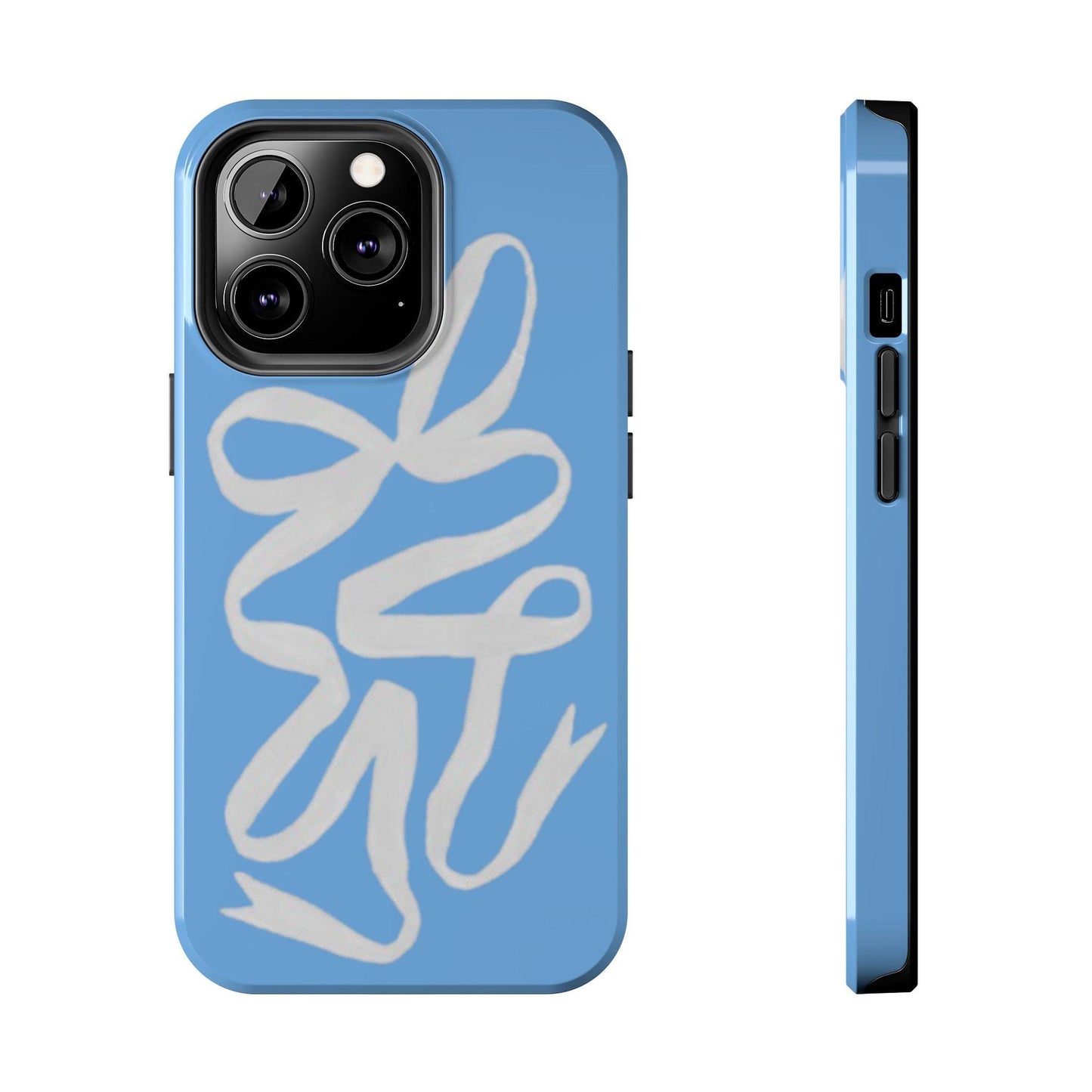 Bow in Blue Cute iPhone Cases