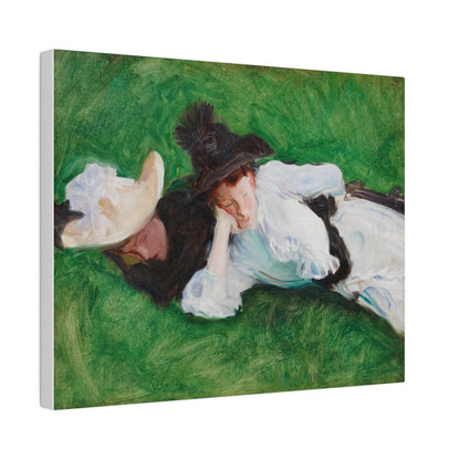 Two Girls on a Lawn (ca. 1889) by John Singer Sargent - Matte Canvas, Stretched, 0.75"