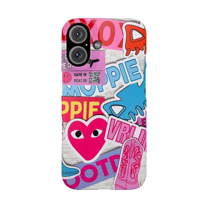 Sticker Frenzy Pop iPhone Cases