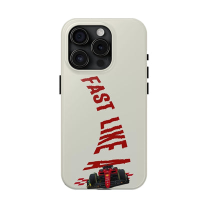 Fast Like a Race Car Tough iPhone Cases