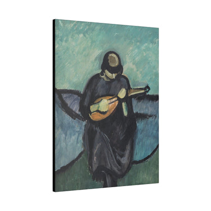 Mandolin player by Harald Giersing - Matte Canvas, Stretched, 0.75"