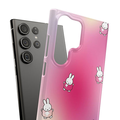 The Bunny Aura Pink Snap Cases