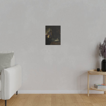 Rembrandt van Rijn's Raising of Lazarus Matte Canvas, Stretched 0.75