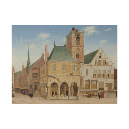 The Old Town Hall of Amsterdam (1657) by Pieter Jansz Saenredam - Matte Canvas, Stretched, 0.75"