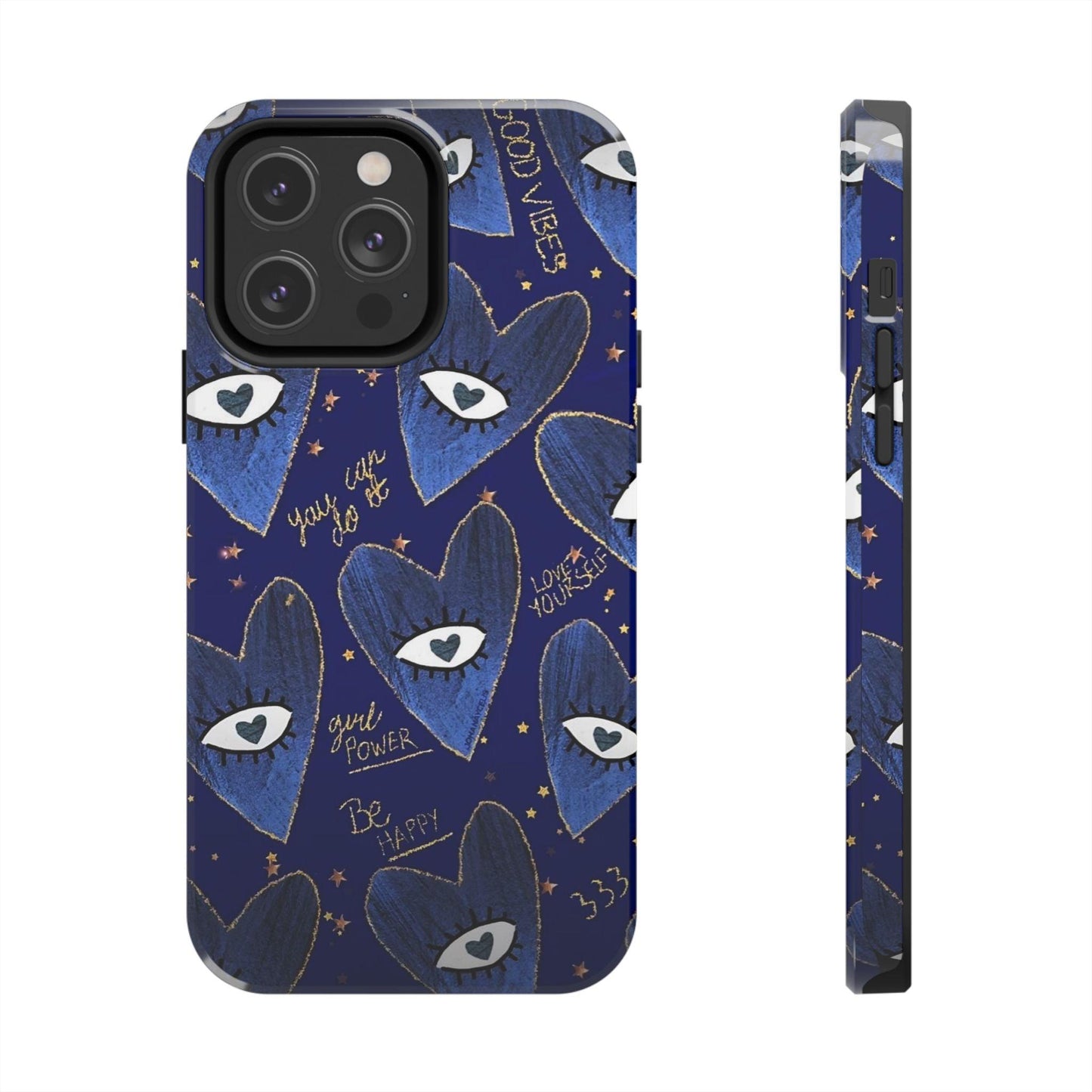 Lucky Midnight Blue Eyes Tough iPhone Cases