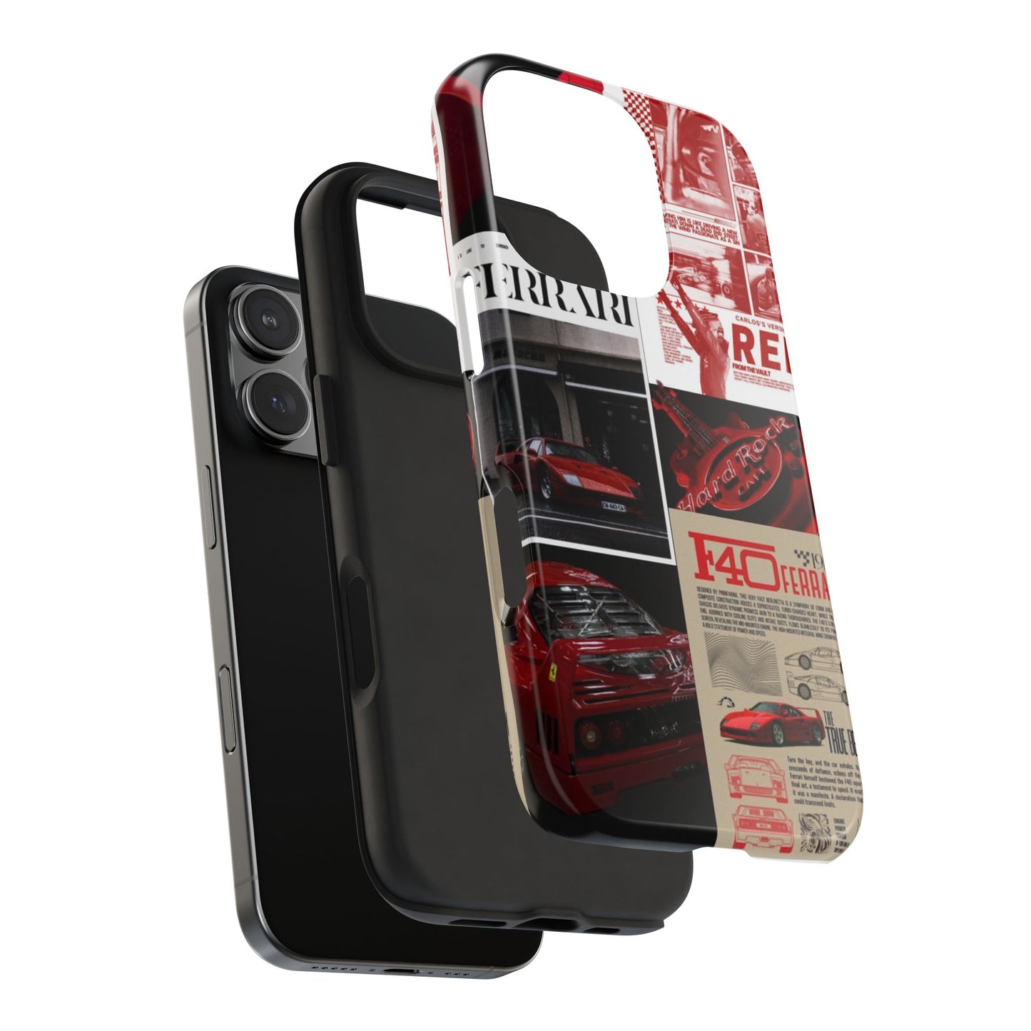 Race Car-Inspired Tough Phone Case - Automotive Passion for Car Enthusiasts