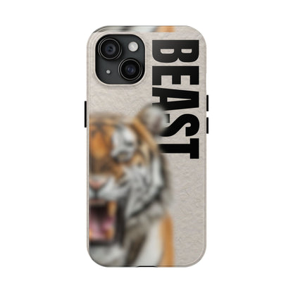 Beast Tough Phone Case - Fierce Tiger Design for Animal Lovers