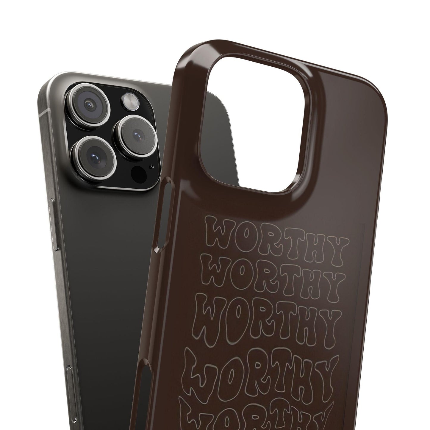 Worthy Brown Slim iPhone Cases