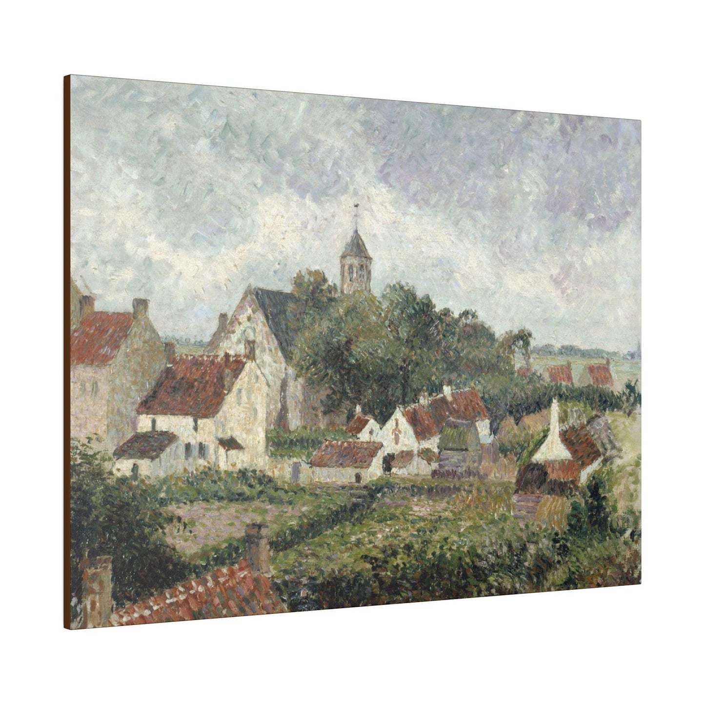 Knocke village (1894) by Camille Pissarro - Matte Canvas, Stretched, 0.75"