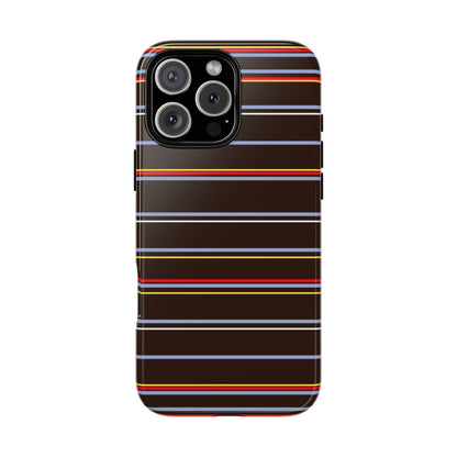 Chocolate Citylines Striped Phone Case