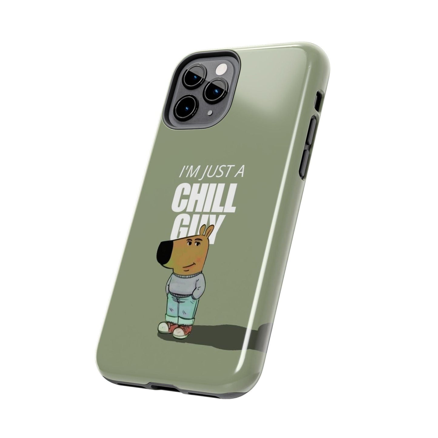 Chill Guy Meme Tough iPhone Cases